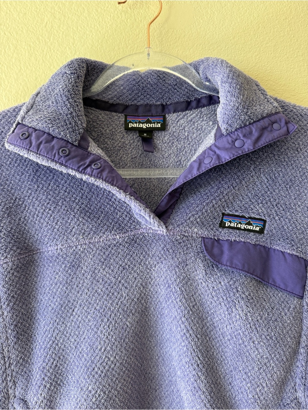 Vintage Patagonia Purple Synchilla Snap T Fleece Pullover - Picture 3 of 12
